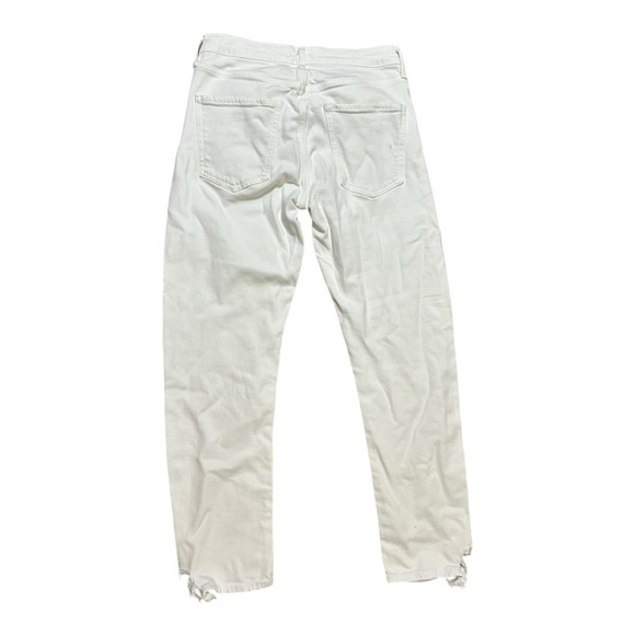 AGOLDE The Mid Rise Toni Straight Leg Jean White (Glowed) Size 26 - Picture 6 of 11